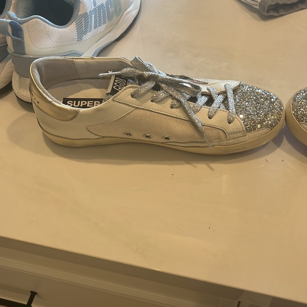 ONE OF A KIND CUSTOM golden goose super star sneakers - Picture 5 of 7